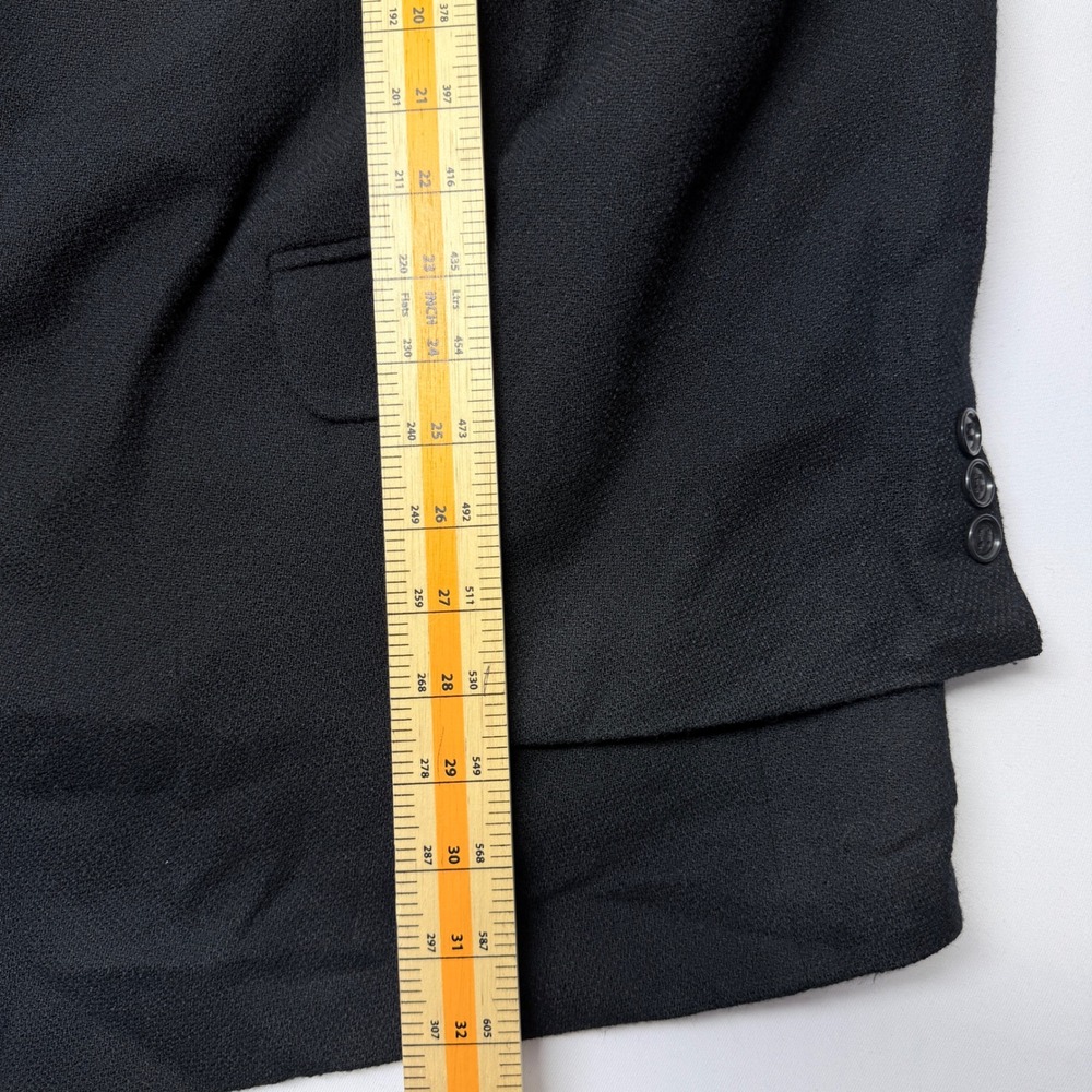 Alexander Lloyd Mens Black Wool Crepe Blazer Sport Coat 54L Made in USA - Picture 8 of 8